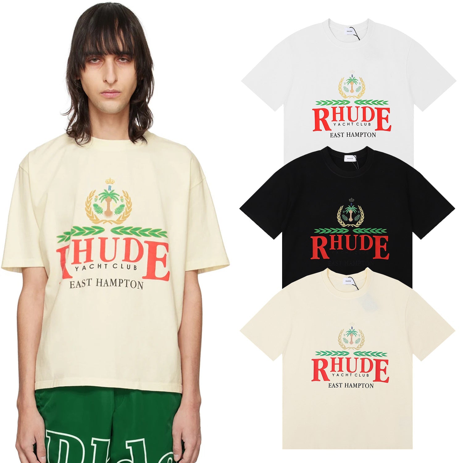 RHUDE 'East Hampton' Crest T-Shirt