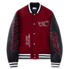 Off White AC Ml O novo casaco varsity jacket