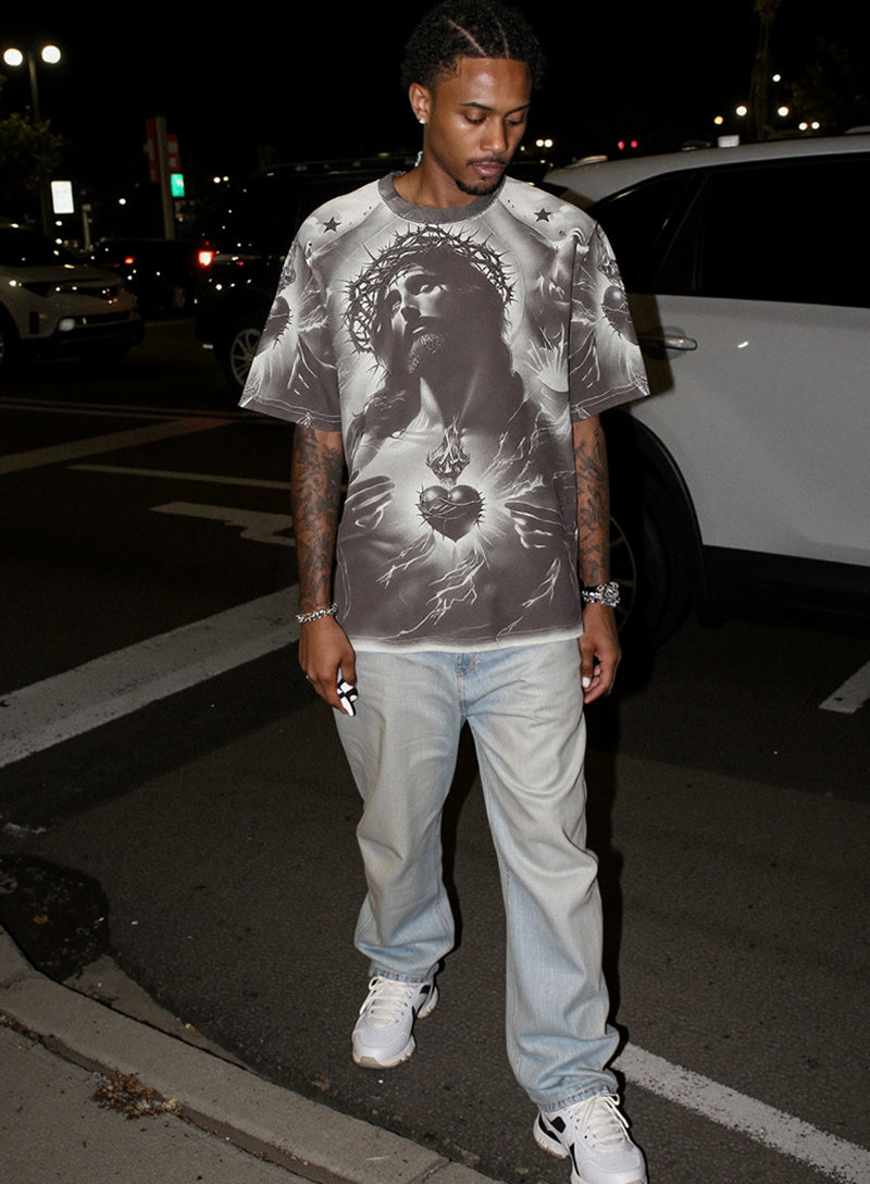 Saint Michael Graphic Printed T-Shirt