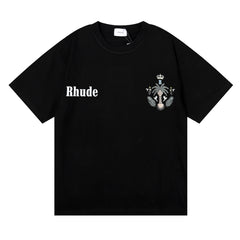 RHUDE island coconut tree print T-Shirts