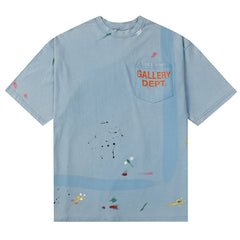 Gallery Dept splash ink retro distressed wash Paint T-shirt