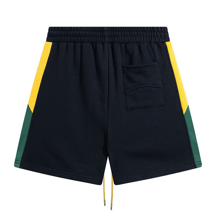 RHUDE Embroidered Tether Casual Color Block Shorts