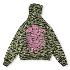 Sp5der OG Web V2 Tiger Camo Hoodie Tiger Camo