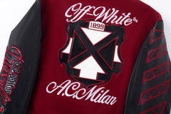 Off White AC Ml O novo casaco varsity jacket