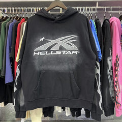 Hellstar Fire Hoodie Logo Black