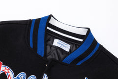 Off White Logo Embroidered Jacket