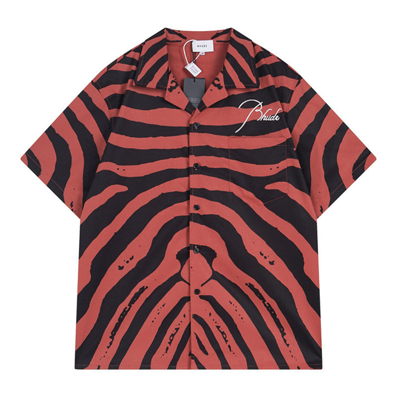 Rhude Zebra Silk Shirts