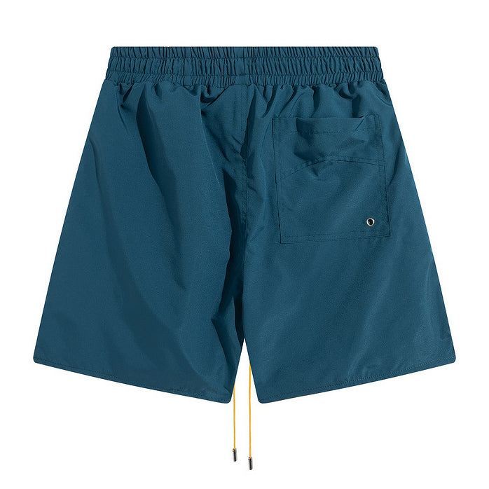 RHUDE track shorts logo embroidered board shorts