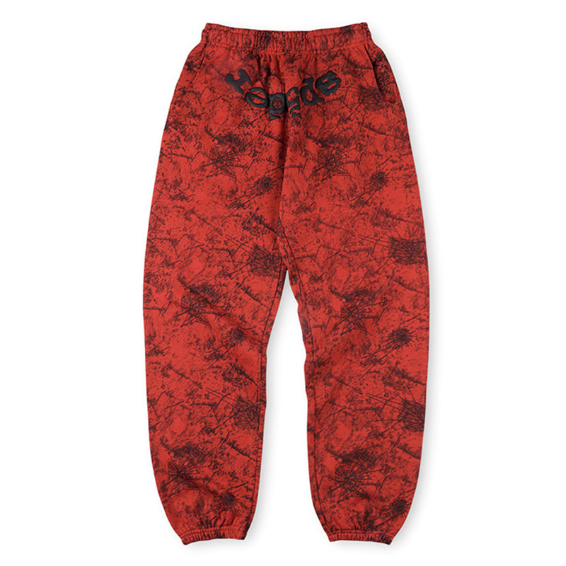Sp5der OG Tree Camo Sweatpant Red