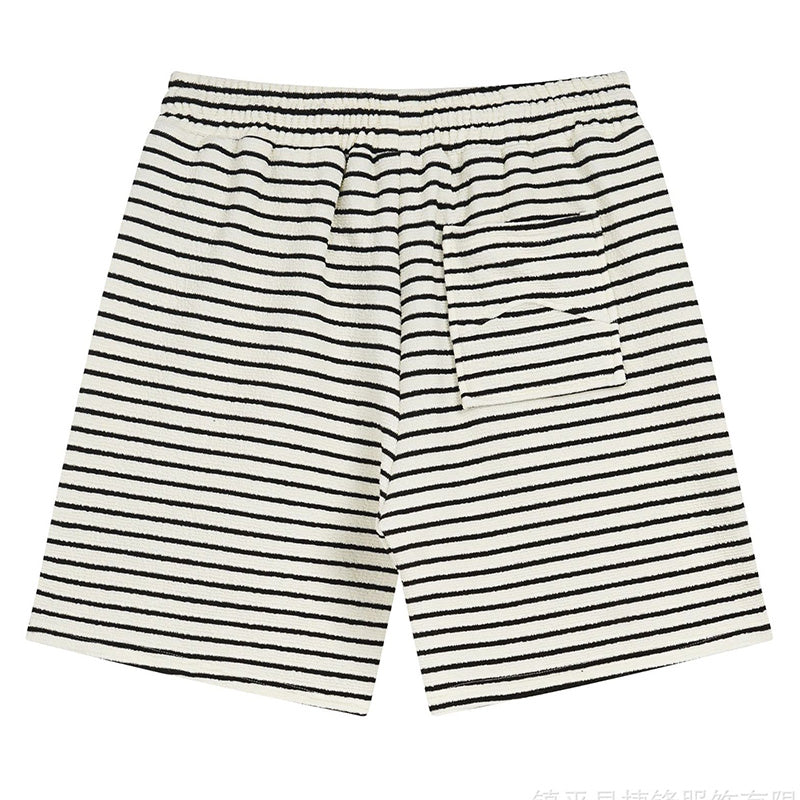 RHUDE Striped Letter Embroidered Casual Shorts