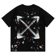 Off White Arrow Pattern Printed T-Shirt