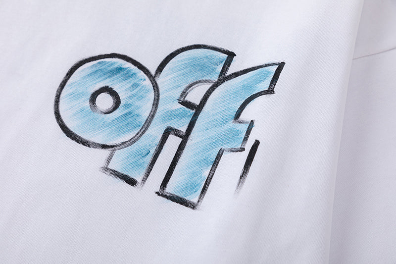 Off White Logo Pattern Printed T-Shirt