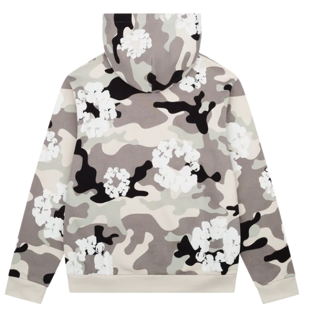 Denim Tears Cotton Wreath Camouflage Zipper Hoodie