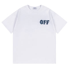 Off White Logo Pattern Printed T-Shirt