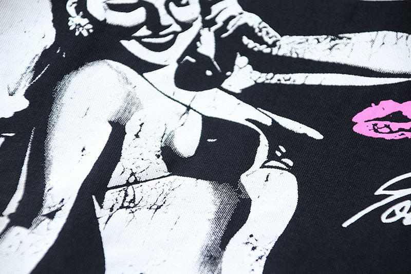 HELLSTAR Girls' Telephone Print T-shirt