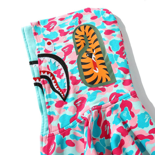Bape miami 4th anniversary shark full zip double hoodie