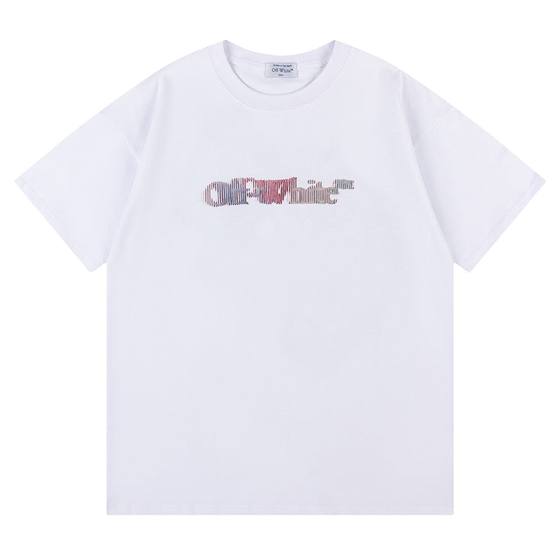 Off White Logo Pattern Printed T-Shirt