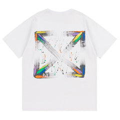Off White Arrow Pattern Printed T-Shirt