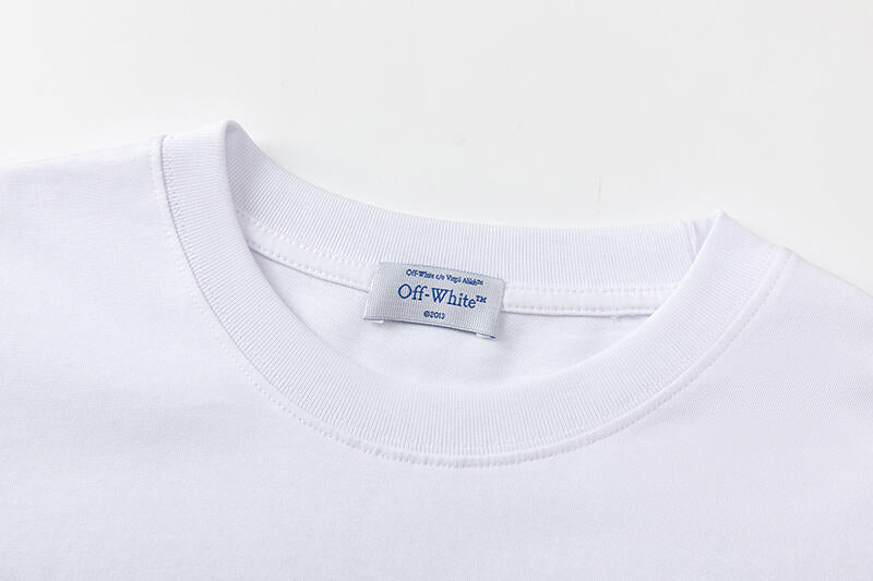 Off White Crocodile Pattern Printed T-Shirt
