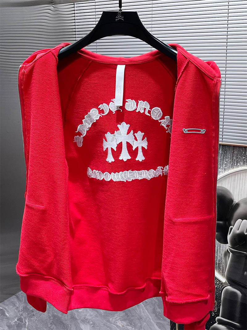 Chrome Hearts Hoodie Red  #8622