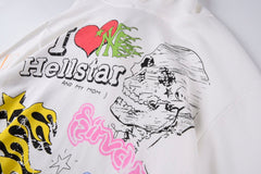 Hellstar Logo Print Hoodie