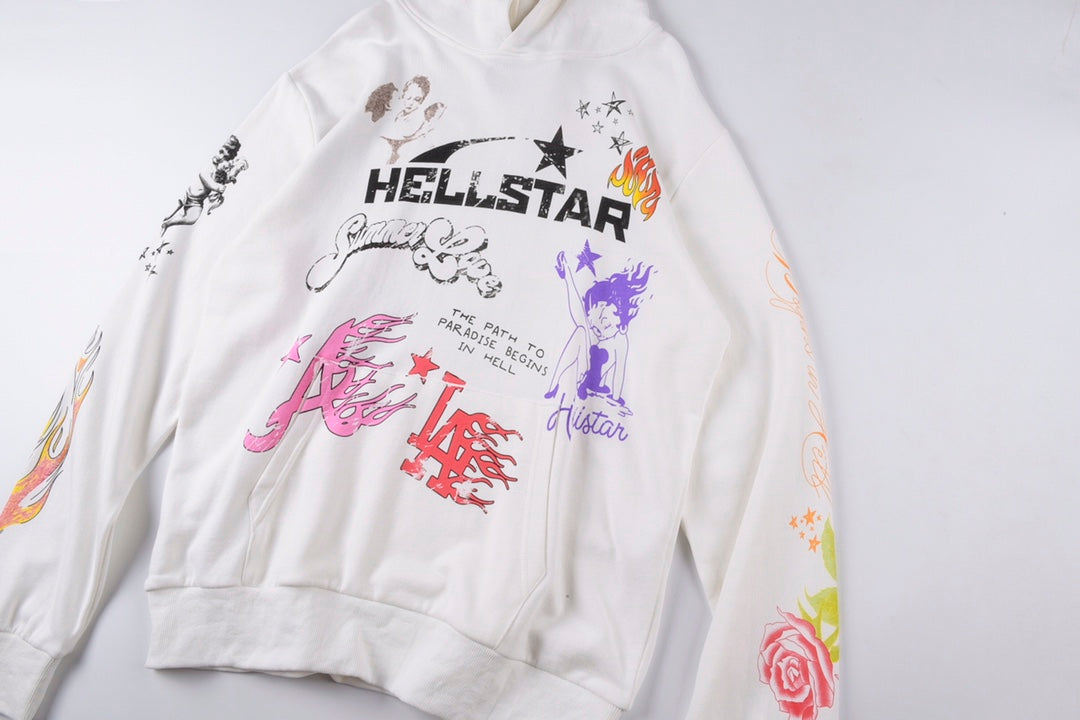 Hellstar Logo Print Hoodie