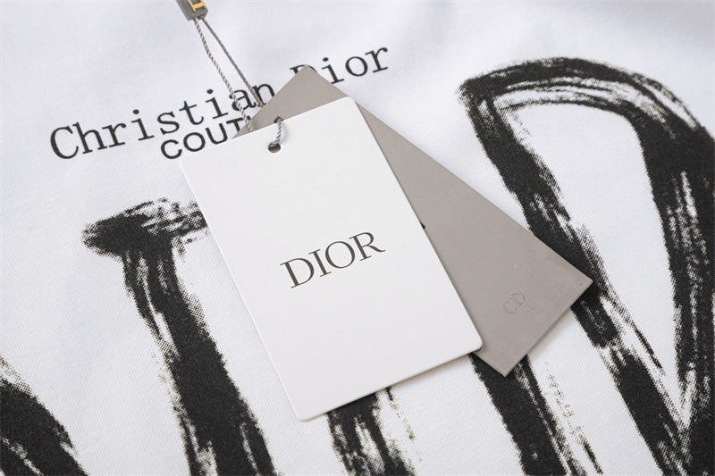 Dior Letter Print T-Shirt Oversize