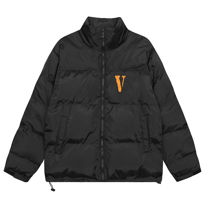 VLONE solid color stand collar cotton jacket