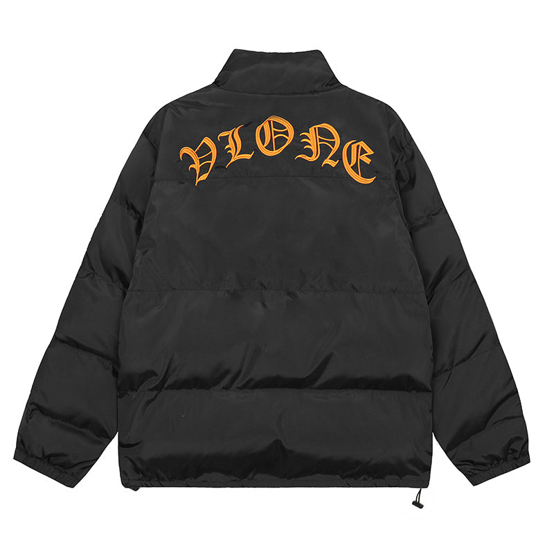 VLONE solid color stand collar cotton jacket