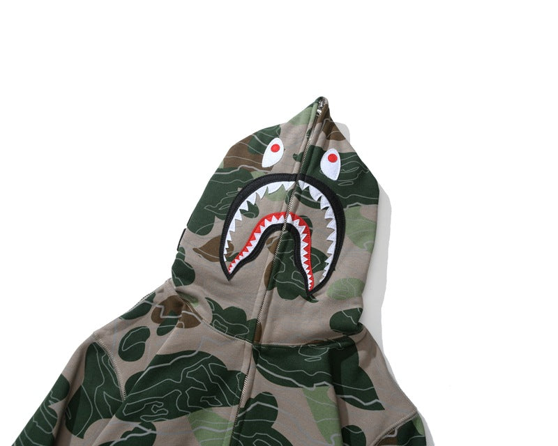 BAPE Color Camo Shark Hoodies