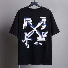 OFF-WHITE Alphabet Arrow Pattern-Print T-Shirts