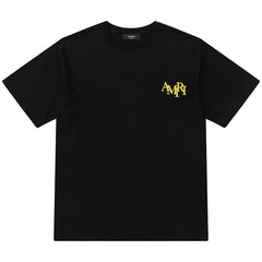 AMIRI  Crystal Embellished Champagne Logo T-Shirts