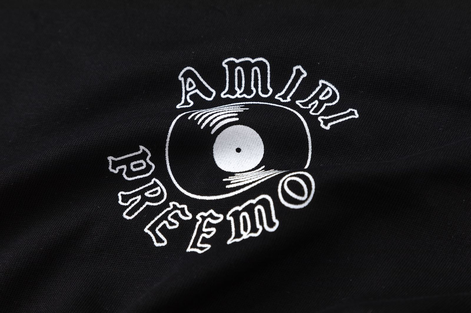 AMIRI Black DJ Premier Edition Premier Record T-Shirt