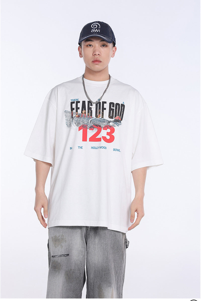 FEAR OF GOD X RRR123 Fear of God Hollywood Bowl Tee