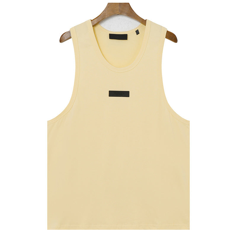 FEAR OF GOD Double Line Logo Decoration Sleeveless T-Shirts