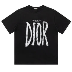 Dior Letter Print T-Shirt Oversize