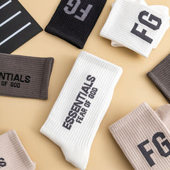 FEAR OF GOD ESSENTIALS Vintage Alphabet Socks 2 pairs