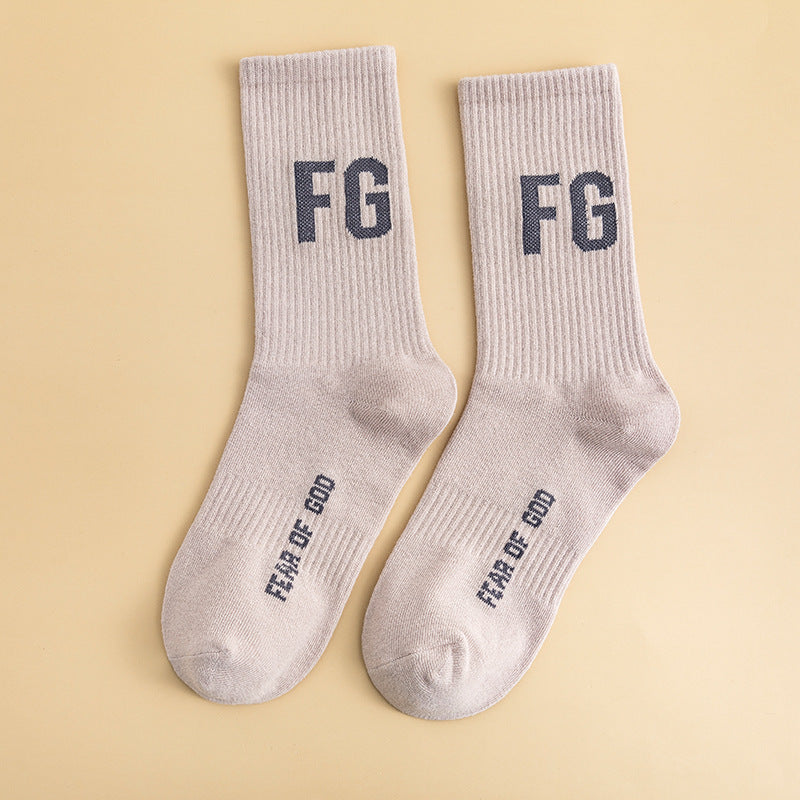 FEAR OF GOD FG Vintage Alphabet Socks 2 pairs