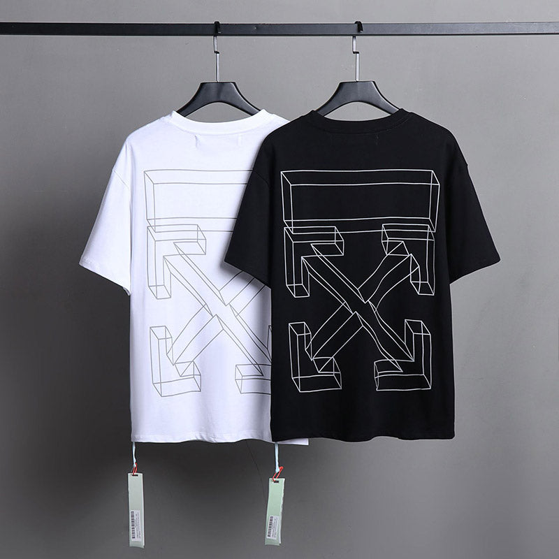 OFF WHITE Three-dimensional arrow pattern T-Shirts