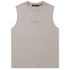 FEAR OF GOD Flocking small letter print Sleeveless T-Shirts