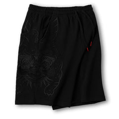 Embroidered shorts men's summer loose straight sports