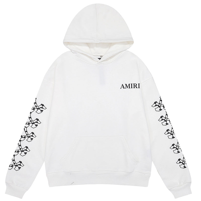 AMIRI Checkered Bones Cotton Hoodies