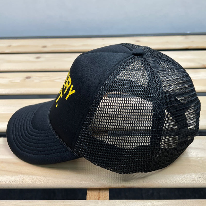 Gallery Dept Logo-Print Canvas and Mesh Trucker Cap