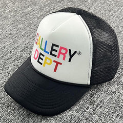 Gallery Dept Logo-Print Canvas and Mesh Trucker Cap